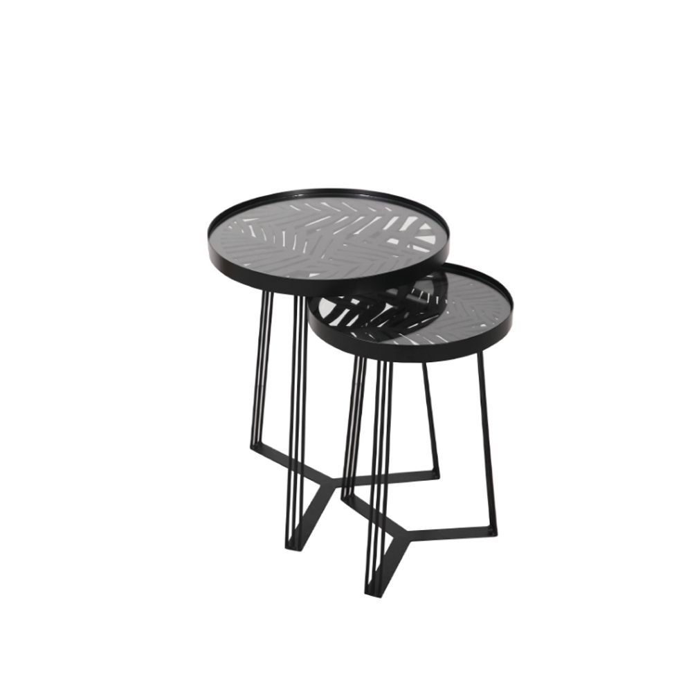 Set 2 masute de cafea PALME 32/40 CM