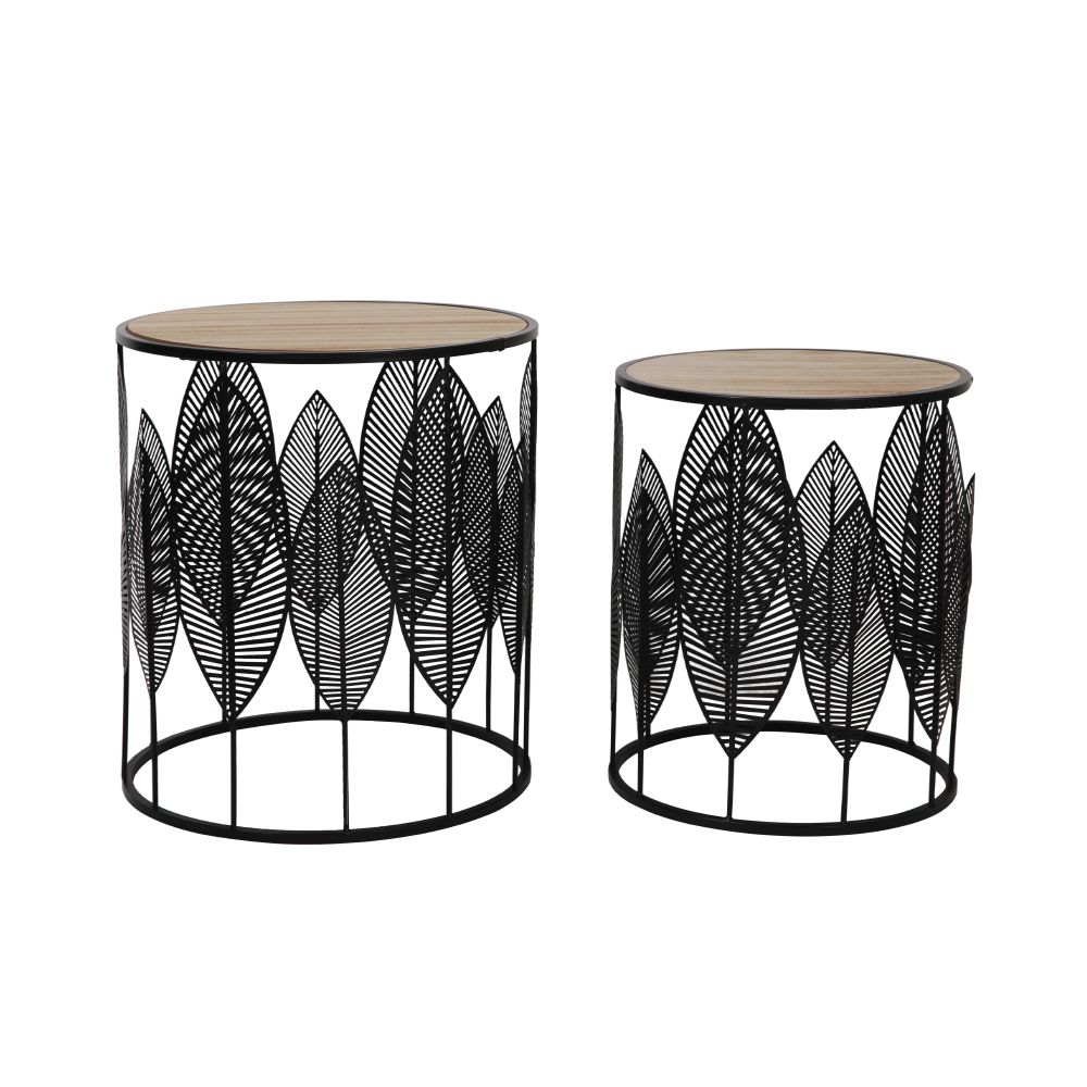 Set 2 masute de cafea JUNGLE 33/40CM