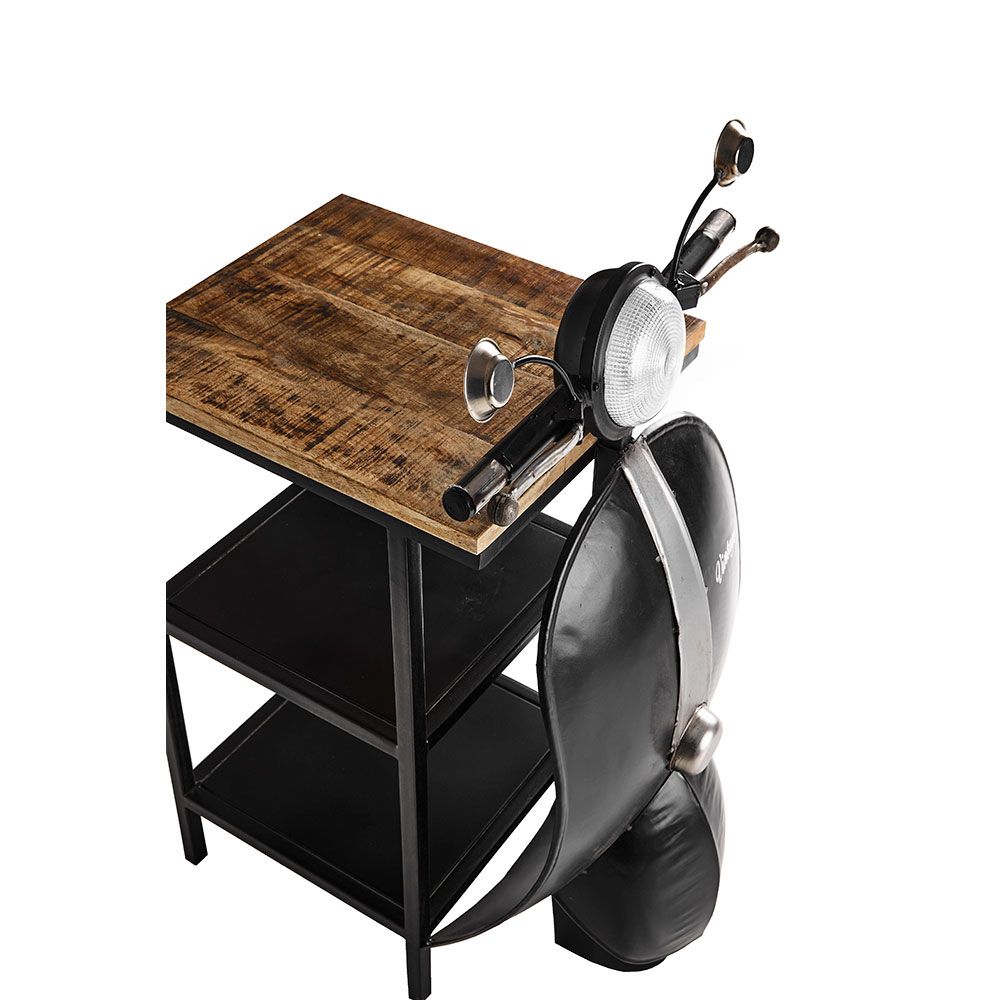 Masuta de cafea RALIO VESPA BLACK 61 x 45 x 85 CM