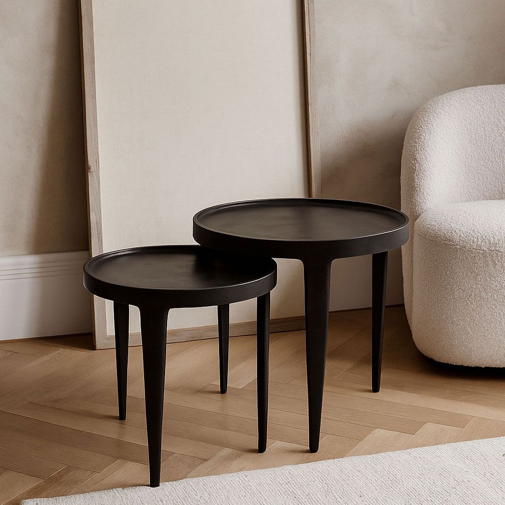 Set 2 masute de cafea BRIFORD Ø37/43 x 41/46 CM