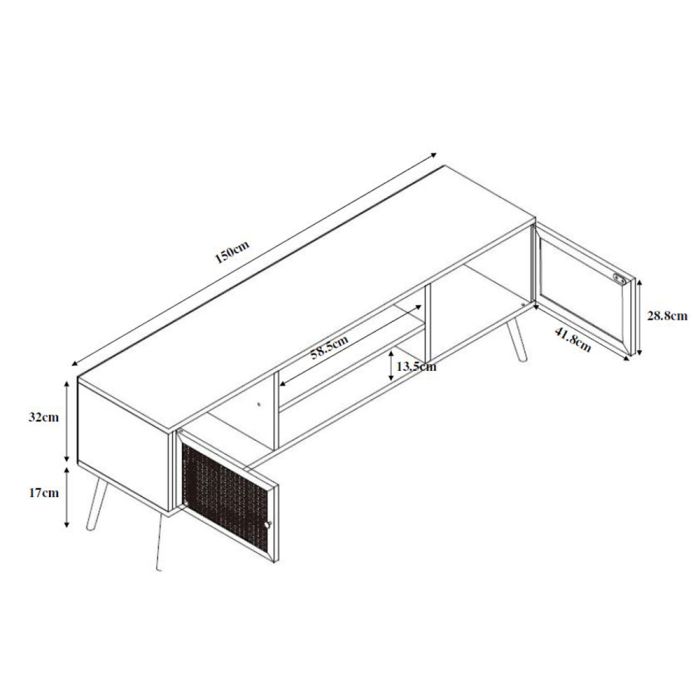 Comoda TV AMOS  150x39x49cm
