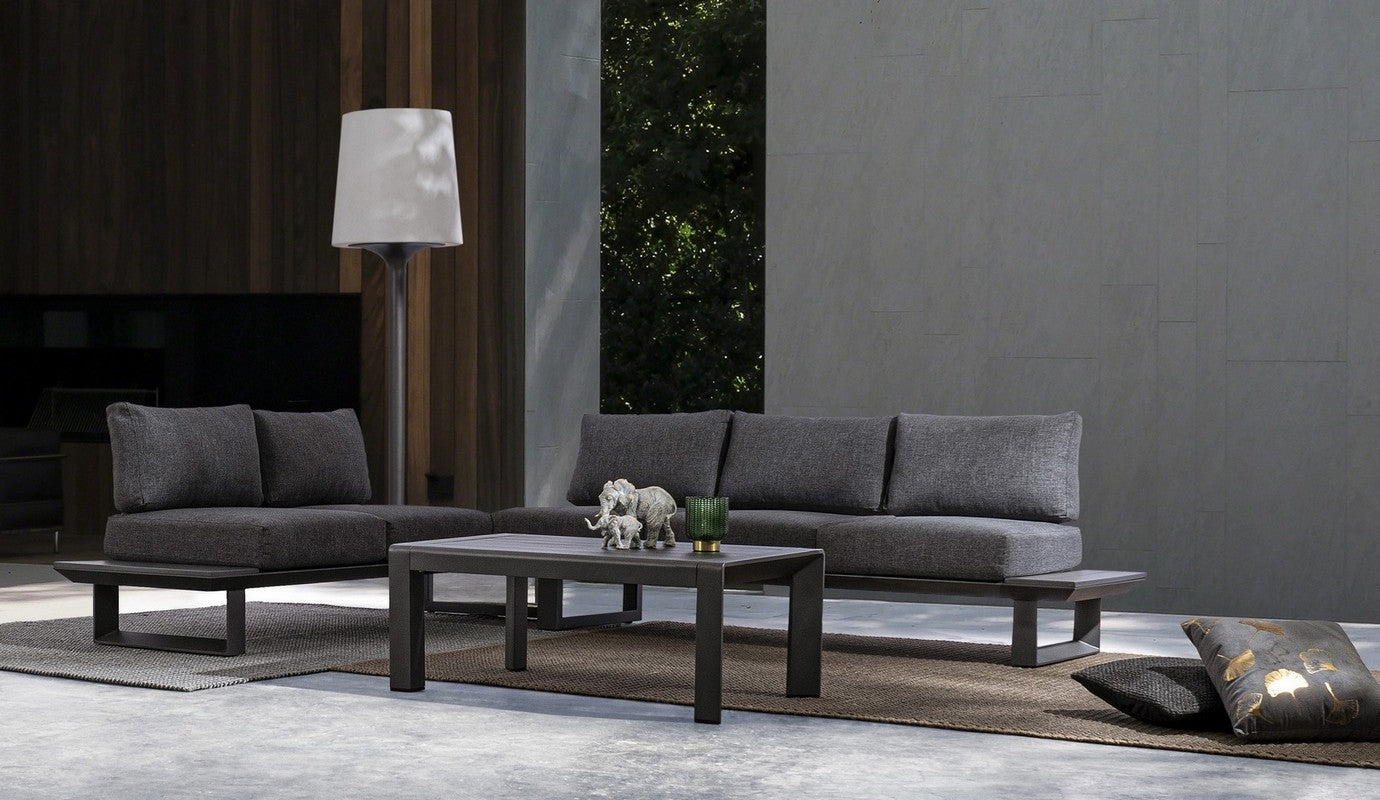 Set pentru exterior KONNOR CHARCOAL CORNER