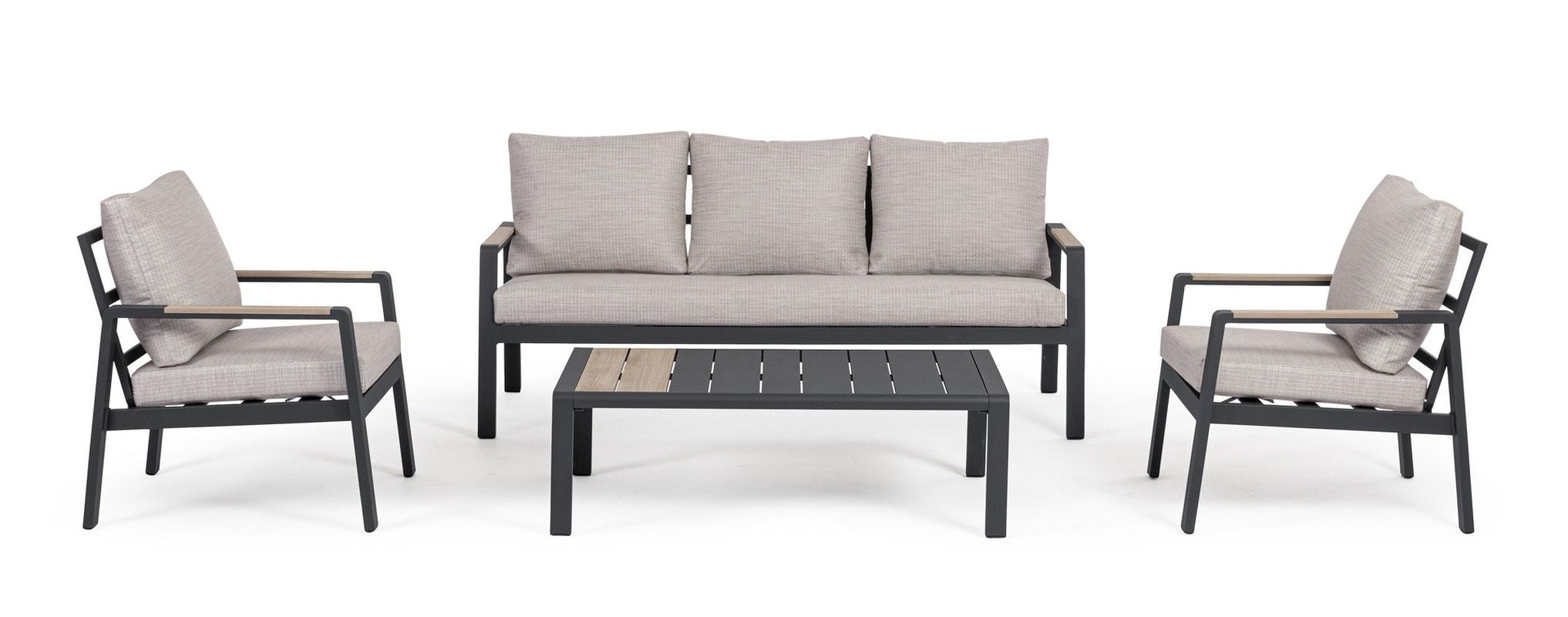 Set pentru exterior ELNA CHARCOAL 4PCS