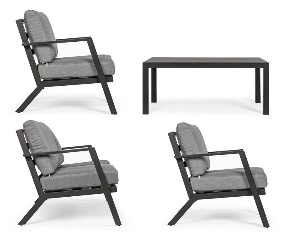 Set pentru exterior HARLEY CHARCOAL 4PCS