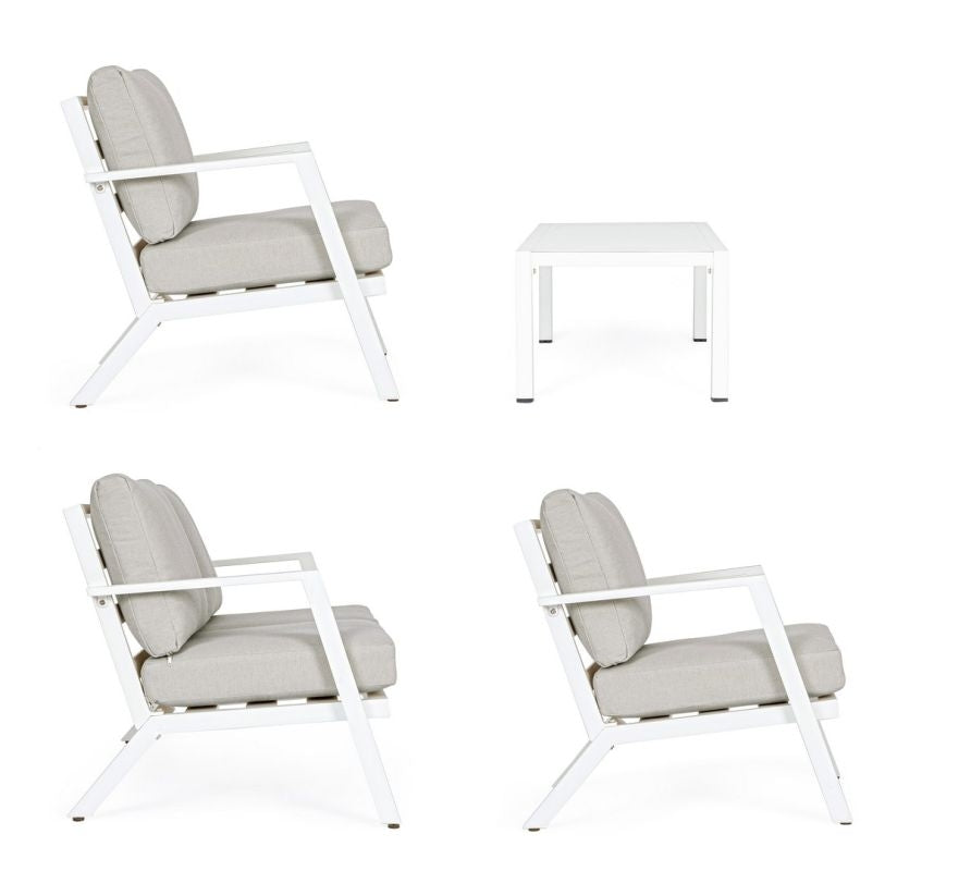 Set pentru exterior HARLEY WHITE 4PCS