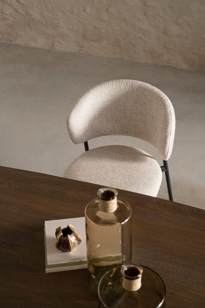 Scaun PRISCA BLACK/SAND