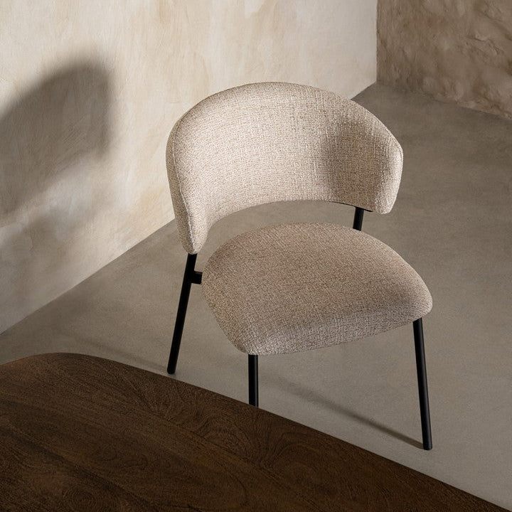 Scaun PRISCA BLACK/SAND