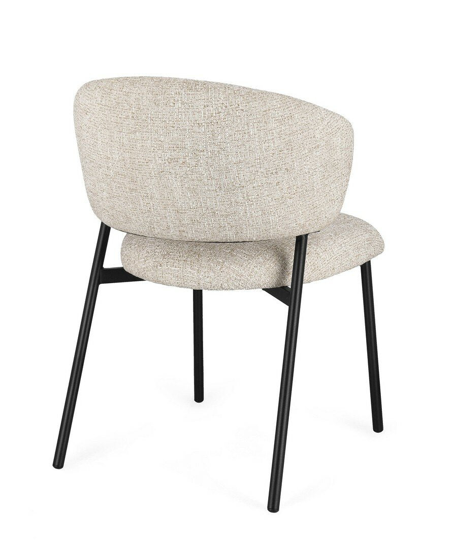 Scaun PRISCA BLACK/SAND