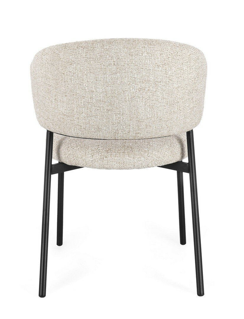 Scaun PRISCA BLACK/SAND