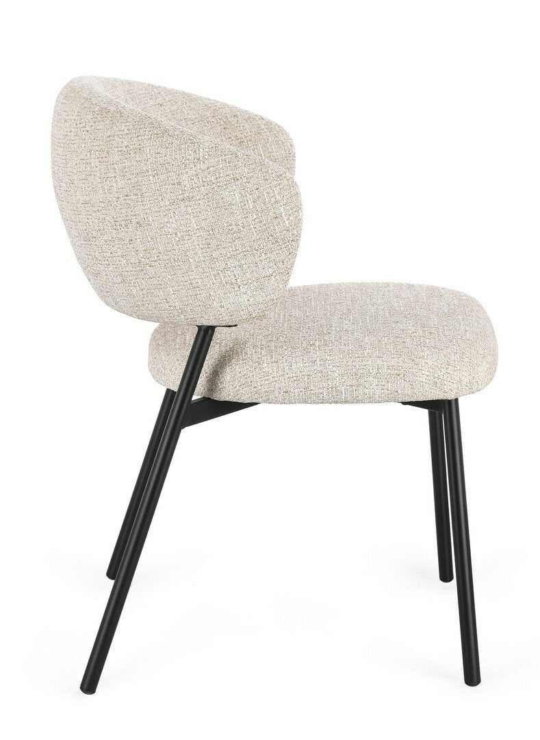 Scaun PRISCA BLACK/SAND