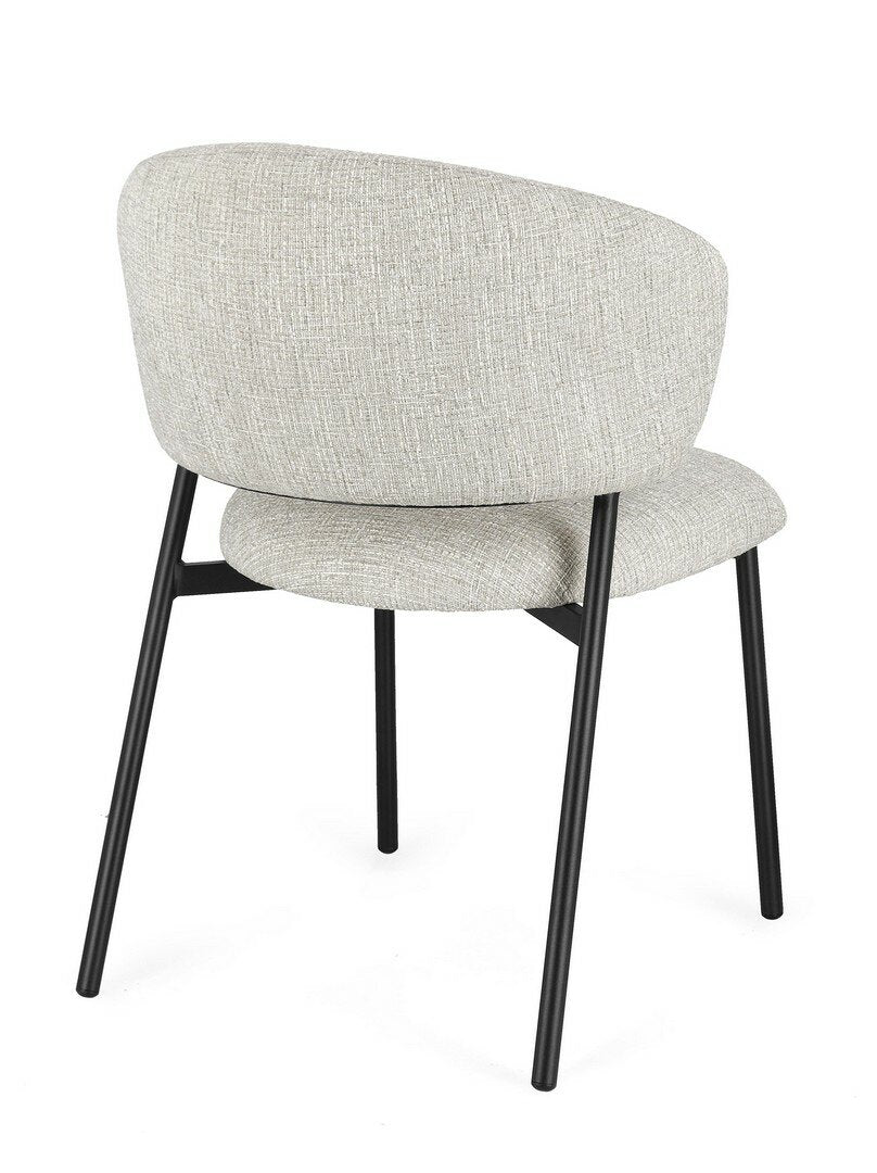 Scaun PRISCA BLACK/ROCK