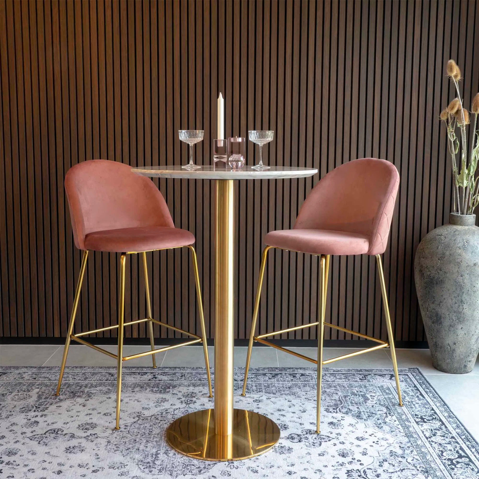 Scaun de bar SILVRA VELVET H76 CM