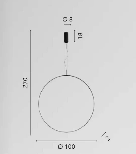 Lampa suspendata TOORX Ø100 CM
