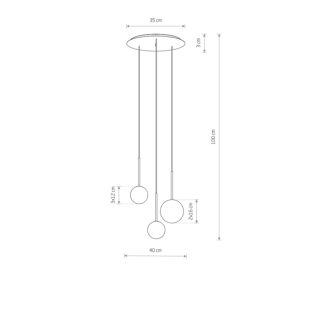 Lampa suspendata VEROFA III