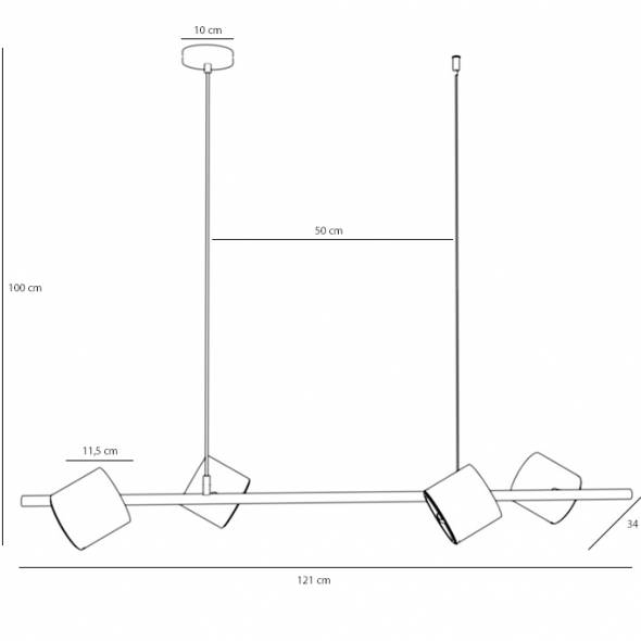 Lampa suspendata MEZA 4