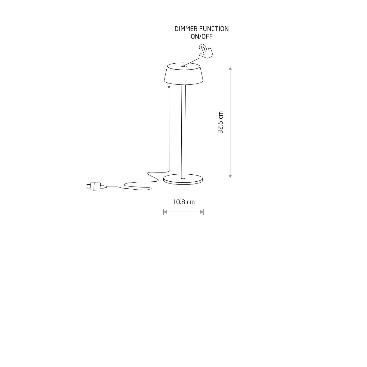 Lampa de masa portabila ANIS