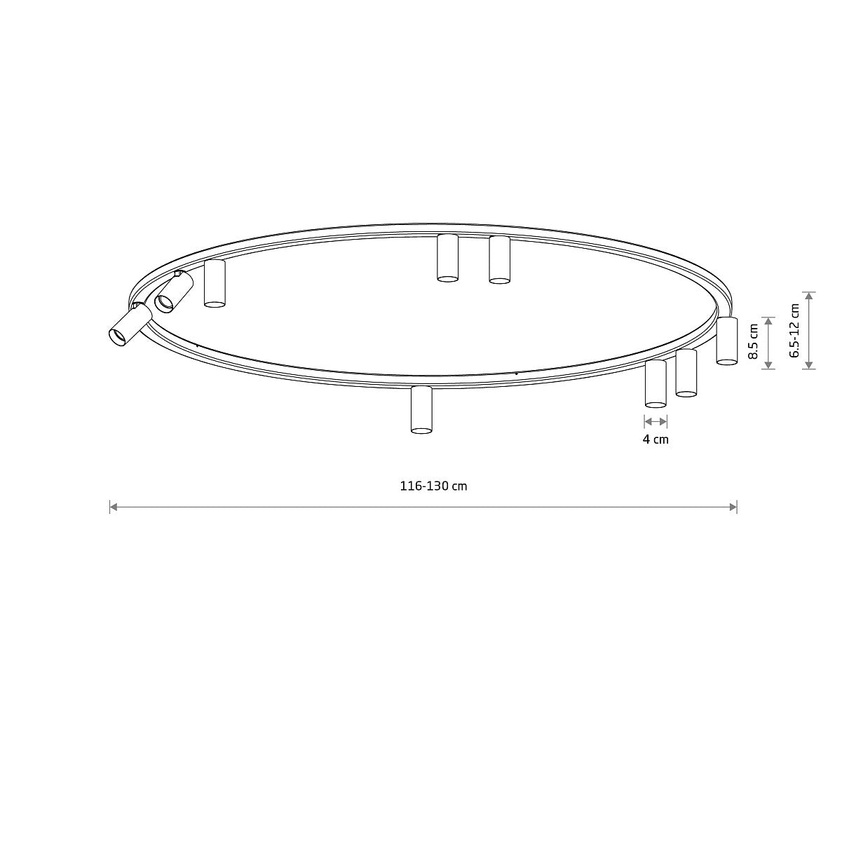 Plafoniera FORTRES 116CM