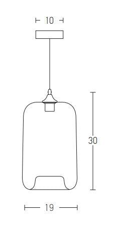 Lampa suspendata ILARA 19 CM