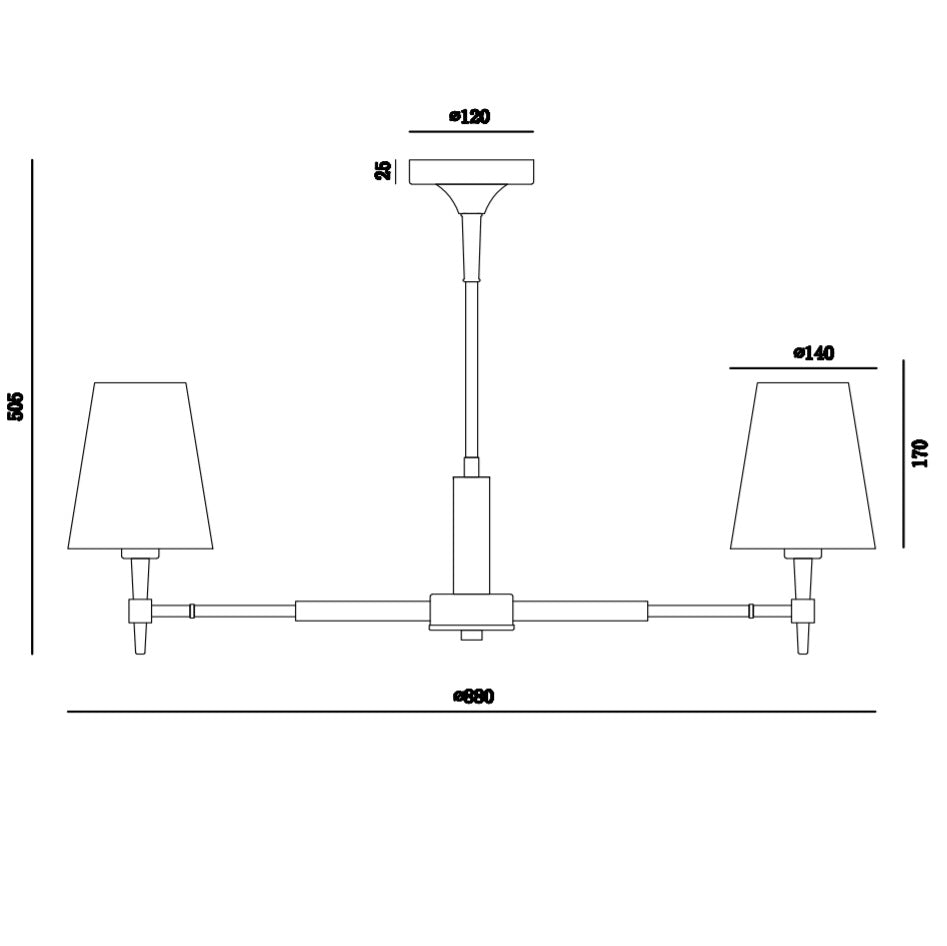Lampă suspendată GOZA 7L