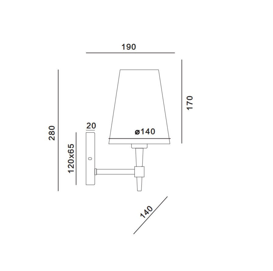 Aplica de perete GOZA