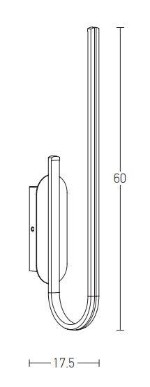 Aplica de perete PRINO GOLD 36W