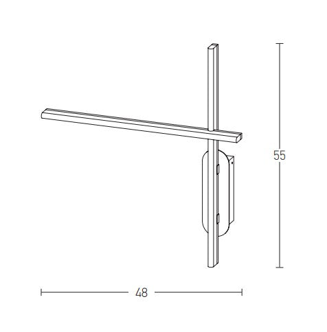 Aplica de perete LONO 20W