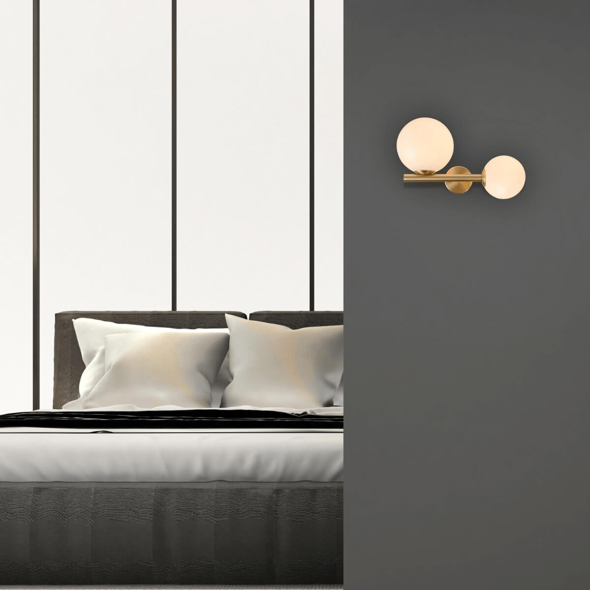 Aplica de perete NORA GOLD 2L