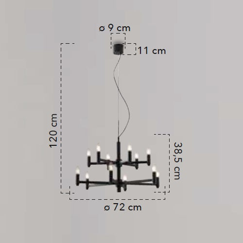 Lampă suspendată KARO-12