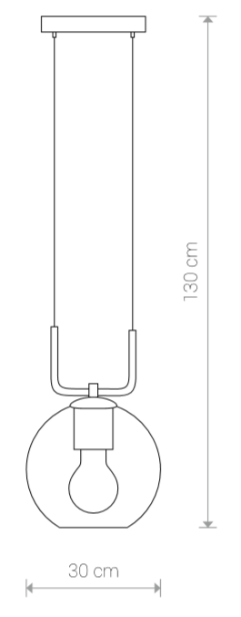Lampă suspendată REYMON 1L