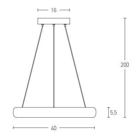 Lampa suspendata dimabila ACRILIA