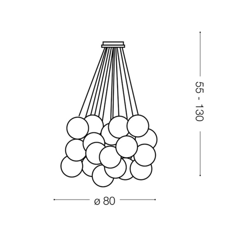 Lampă suspendată MAPA PLUS 22L