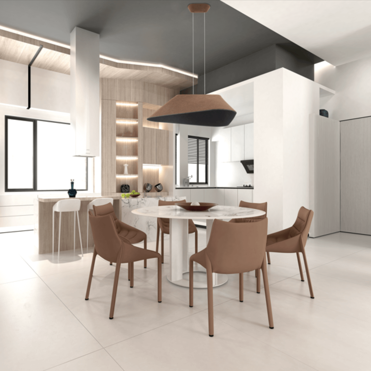 Lampa suspendata dimabila ACOSTIC BROWN