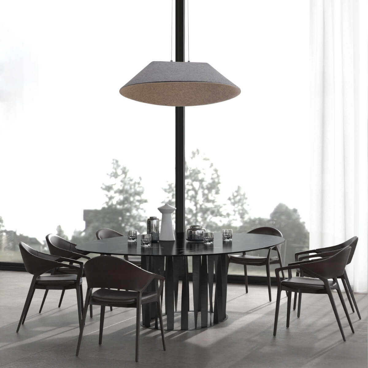 Lampa suspendata dimabila ACOSTIC GREY