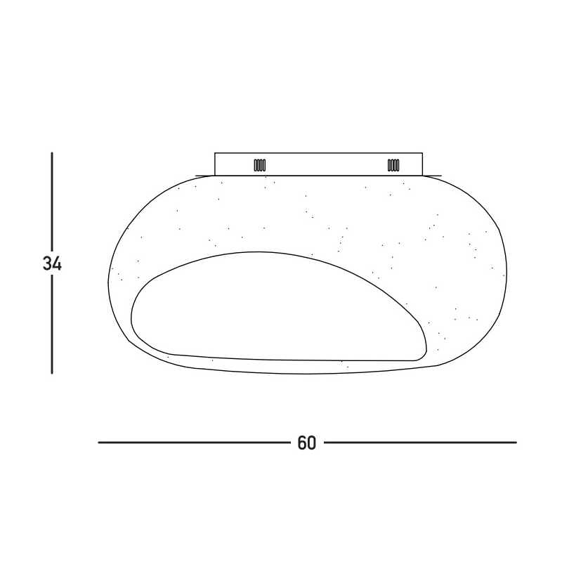 Plafoniera CALBO 60 CM