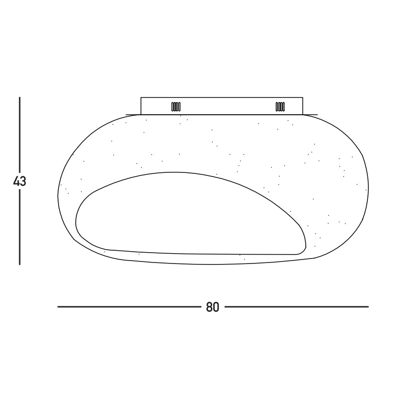 Plafoniera CALBO 80 CM