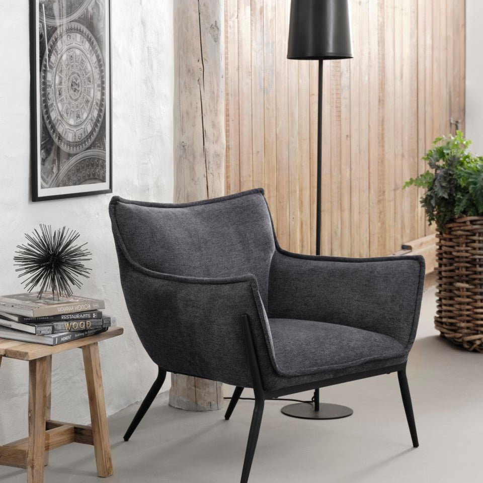 Fotoliu PAROS DARK GREY