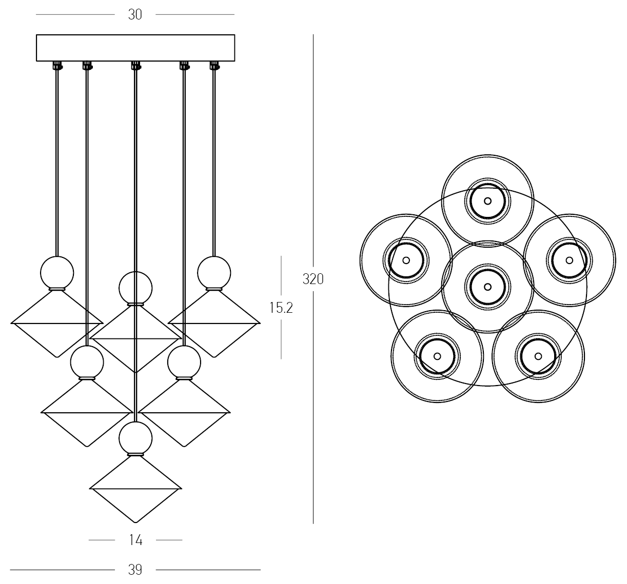 Lampa suspendata NOREN ROUND