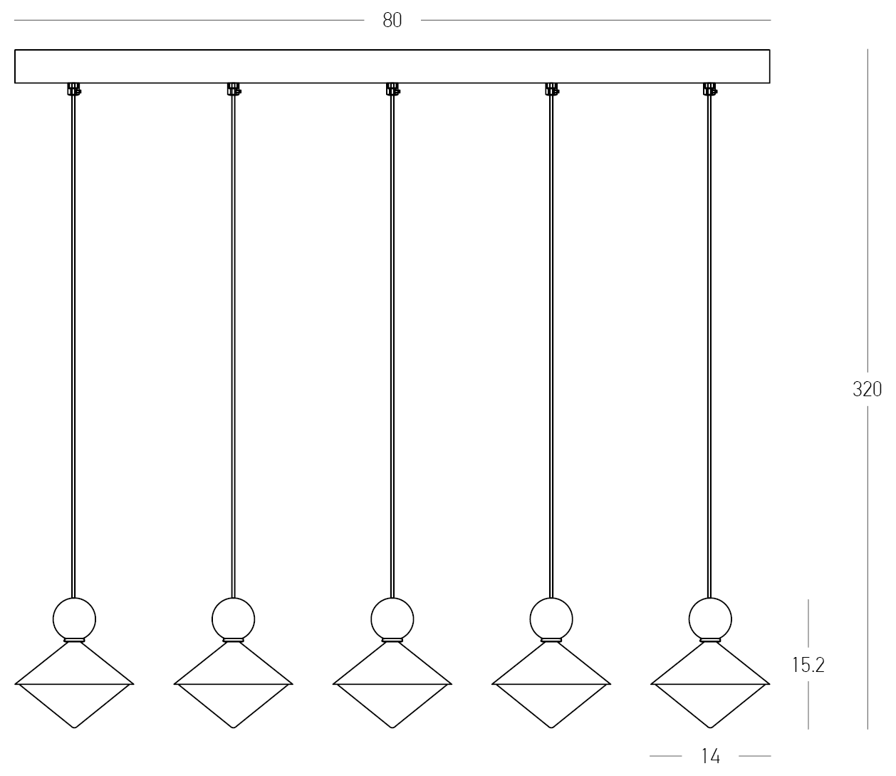 Lampa suspendata NOREN