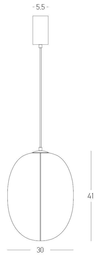 Lampa suspendata PRUSE 30 CM