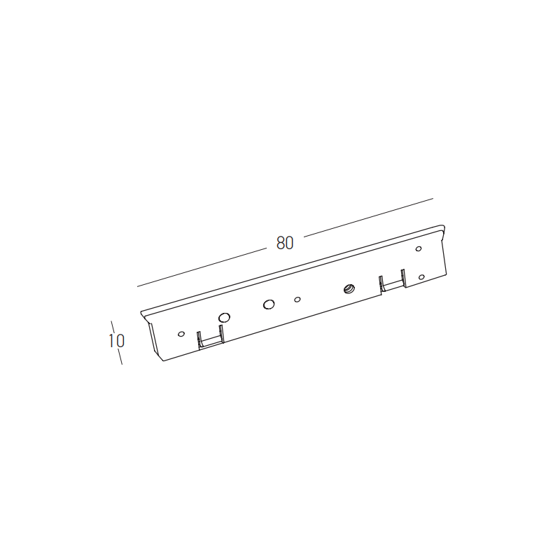 Conector electric liniar sina magnetica  ULTRA SLIM 6MM