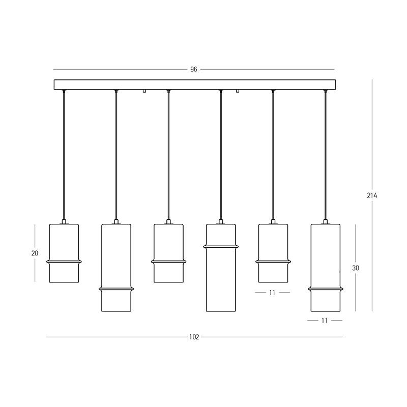 Lampa suspendata MAVRIK 102CM
