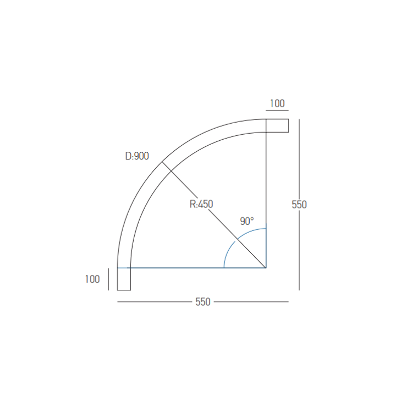 Sina magnetica curba ULTRA SLIM 6MM BLACK