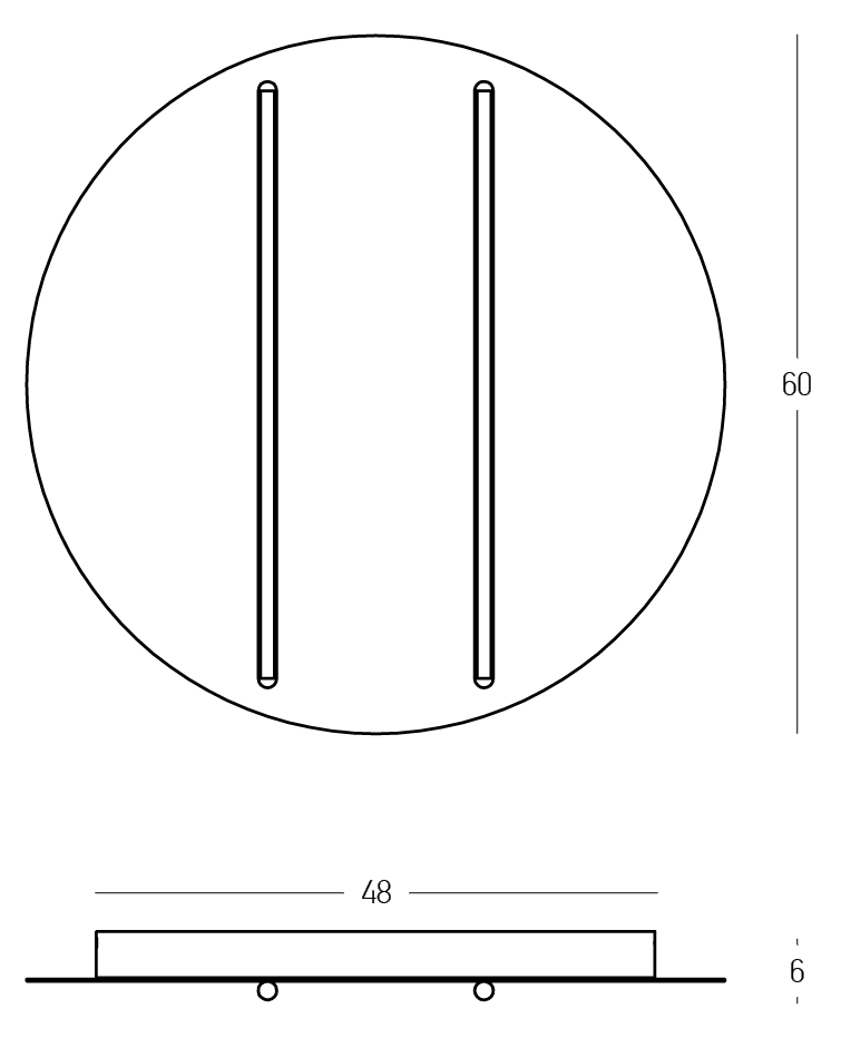 Plafoniera dimabila NOVEL 60CM