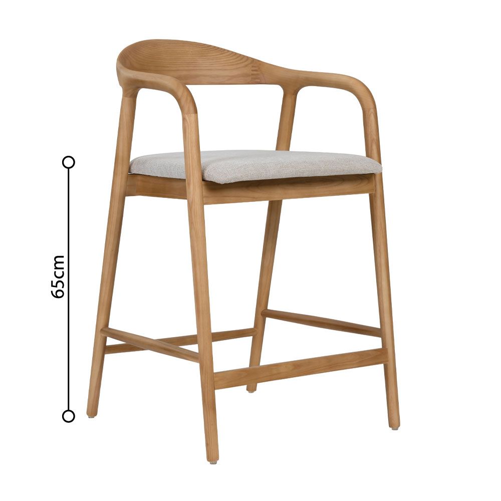 Scaun de bar CENTO OAK H65CM