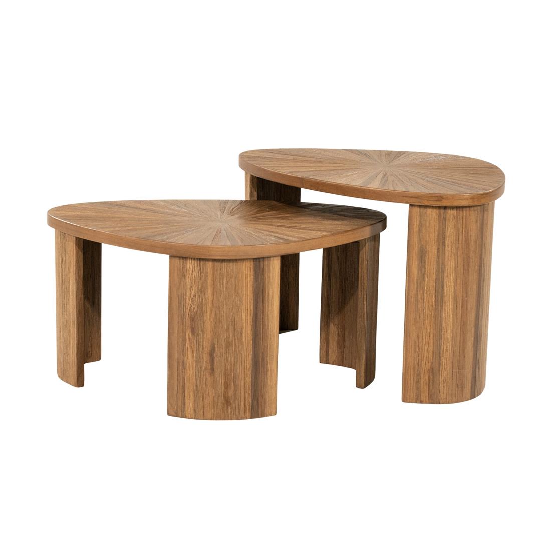 Set 2 masute de cafea TALVER 69x49x42/69x49x34 CM