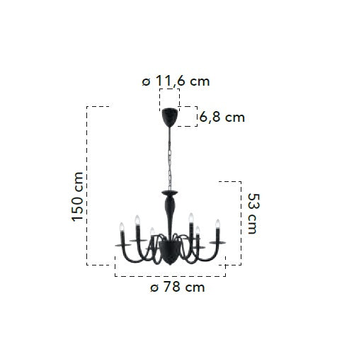 Lampă suspendată ASTRO  6