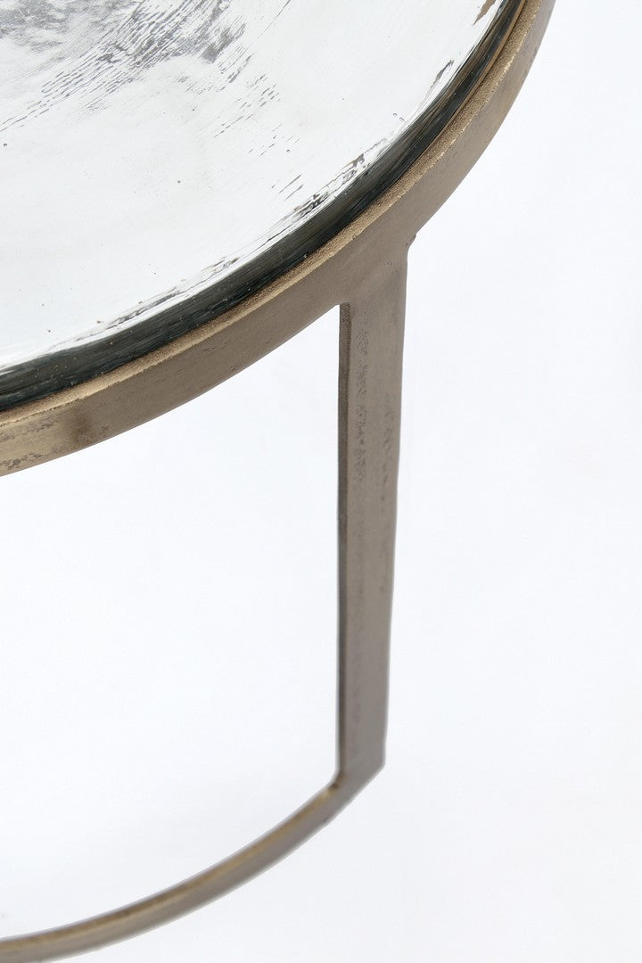 Set 2 masute de cafea NORELA BRASS Ø38/54 x 35/42 CM