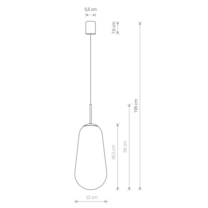 Lampă suspendată PEARL L