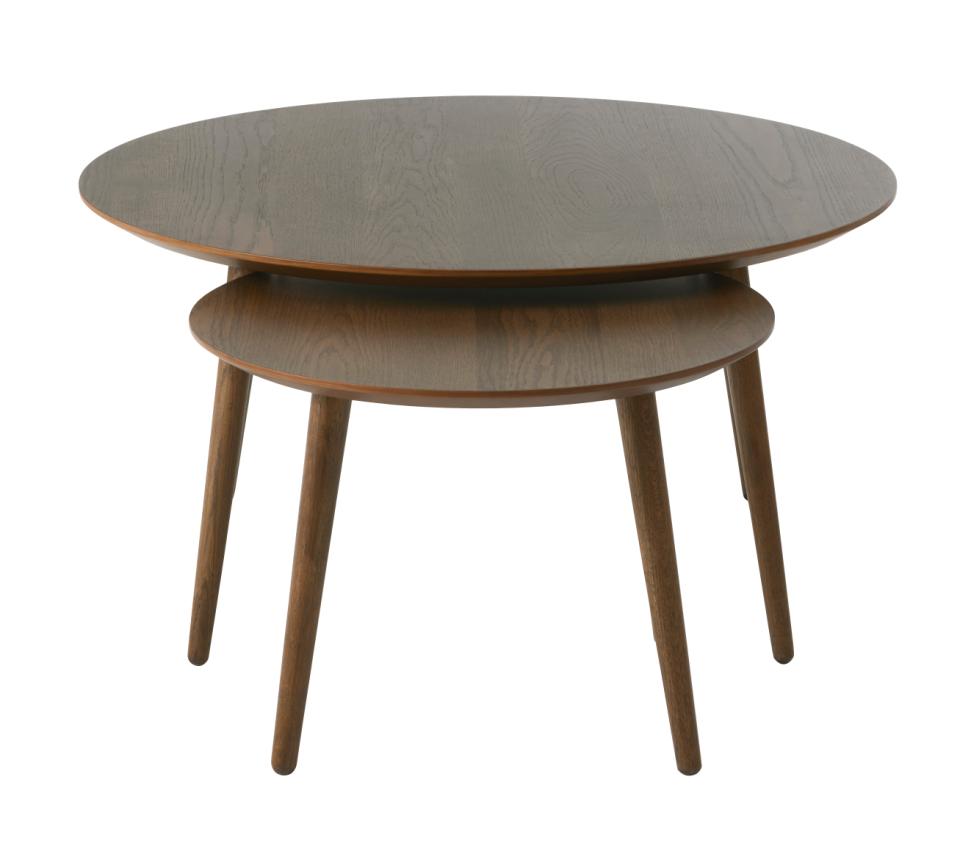 Set 2 masute de cafea LEVION Ø58/88 x 41/45 CM