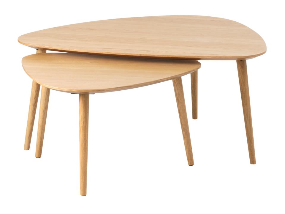 Set 2 masute de cafea LEVION 52x70x41/70x100x45 CM